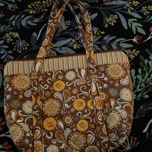 Brown Themed Quilt Bag